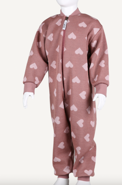 Kivat,  gammelrosa hjerte heldress i ull