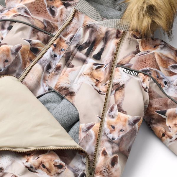  Molo vinterdress Pyxis fur playing foxes