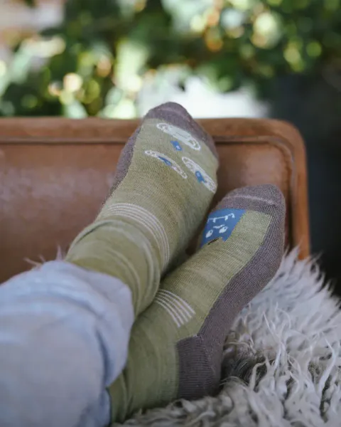 Kattnakken ullsokker antiskli mose