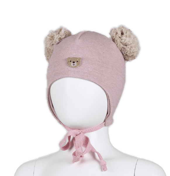 Kivat, lyserosa cotwool knytelue med bamse