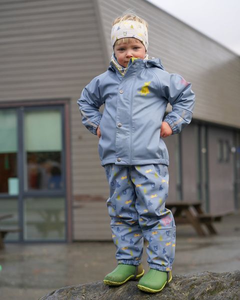 Kattnakken , Plask regnsett myk bl&aring;