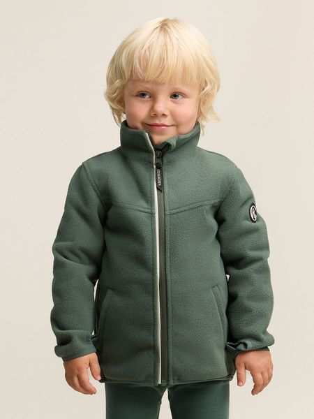 Gullkorn design,  Clover vindfleecejakke dyp gr&oslash;nn